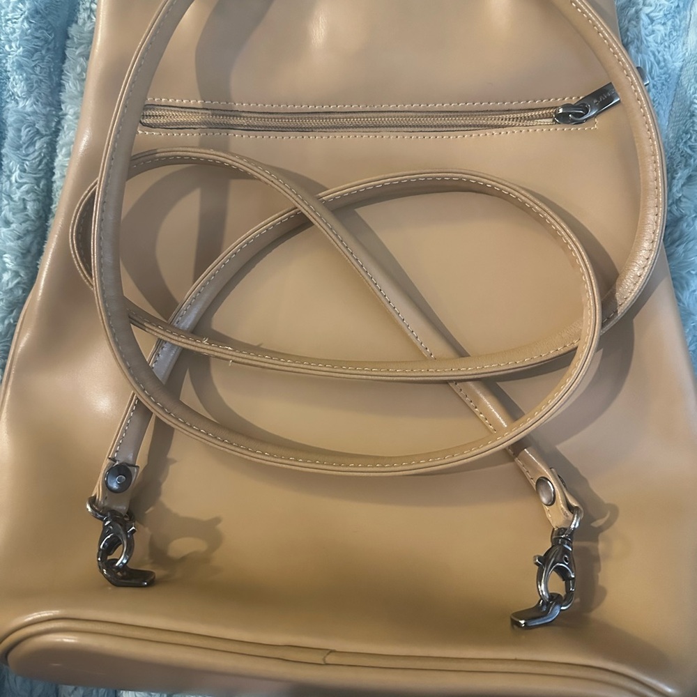 Lancaster Paris Tan Leather Women's Bag/Backpack - Picture 3 of 8